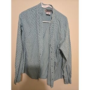 Columbia Sportswear Company Dress Button Shirt Blue Womens xl‎